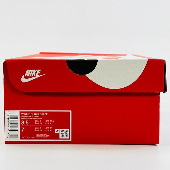 Nike Women's Dunk Low SE 'White Black' HQ3502-100 Multi Size - Picture 11 of 13
